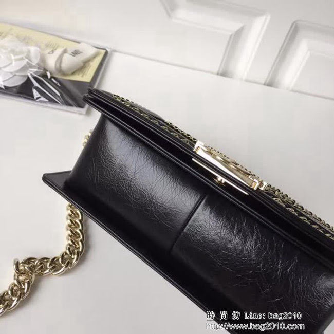 香奈兒CHANELCHANE2018FW款皺紋小牛皮單肩斜挎鏈條包 DSC2026